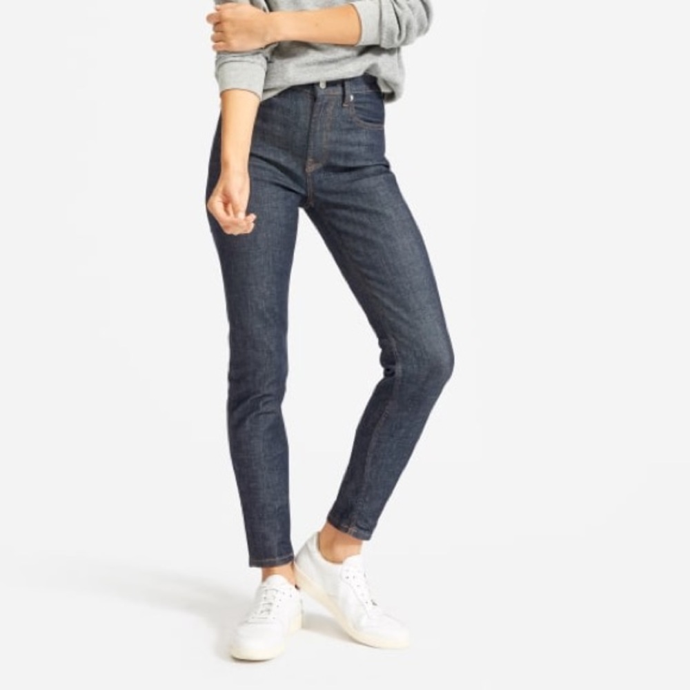 Everlane Dark Wash Skinny Jeans